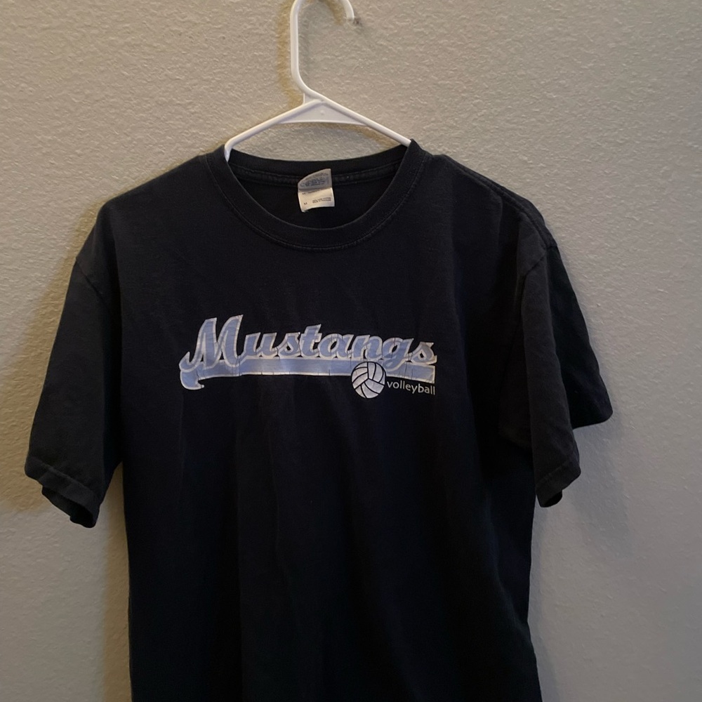 Mustangs Volleyball Black T-Shirt